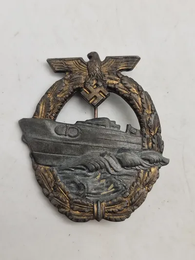Originalt WW2 Schnellboot-Kriegsabzeichen - RS  (Krigsudgave)