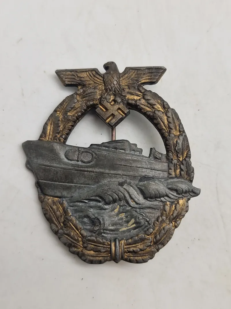 Originalt WW2 Schnellboot-Kriegsabzeichen - RS  (Krigsudgave)