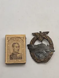Originalt WW2 Schnellboot-Kriegsabzeichen - RS  (Krigsudgave)