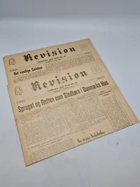 To stk originale eks af avisen revision som var kendt for at hjælpe og støtte tidligere frikorps folk