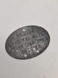 Originalt tysk erkennungsmarke - ww2