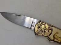 Veludført foldekniv med etui