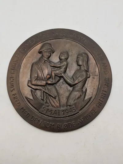 Original plakette for befrielsesdagene