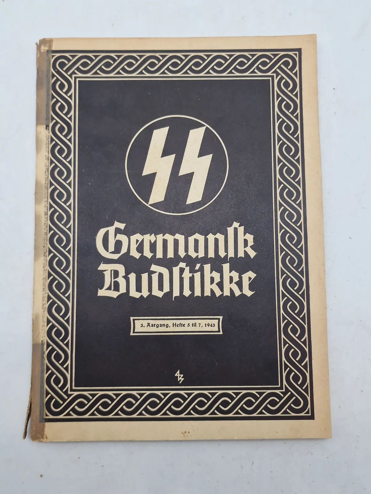 Originalt eks af Germanske Budstikke  1943