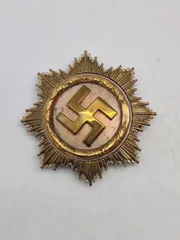 Deutsches Kreuz im Gold - original “57 version” med påsat hagekors