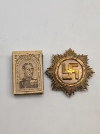 Deutsches Kreuz im Gold - original “57 version” med påsat hagekors