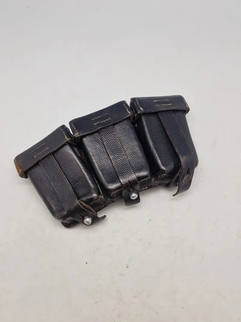 Originalt 3-delt ammunitions taske for K98