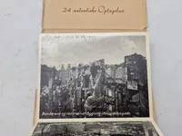 Original billedserie - Bomber over København samt originale granat stumper fra bombardementerne