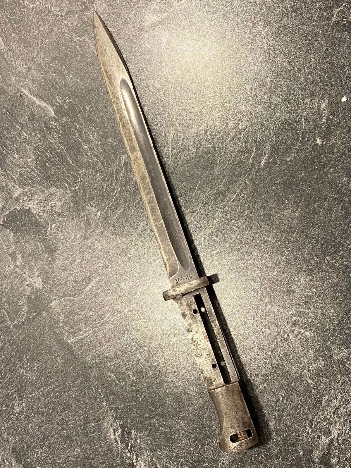 Original tysk K98 bajonet - restaureringsprojekt