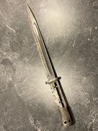 Original tysk K98 bajonet - restaureringsprojekt