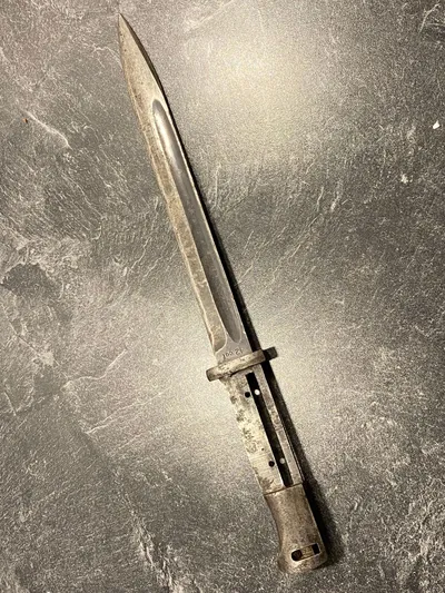 Original tysk K98 bajonet - restaureringsprojekt