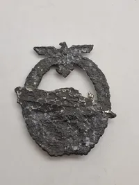 Originalt Schnellbootkriegsabzeichen - vandfund fra MS103