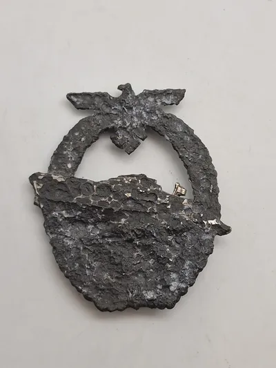 Originalt Schnellbootkriegsabzeichen - vandfund fra MS103