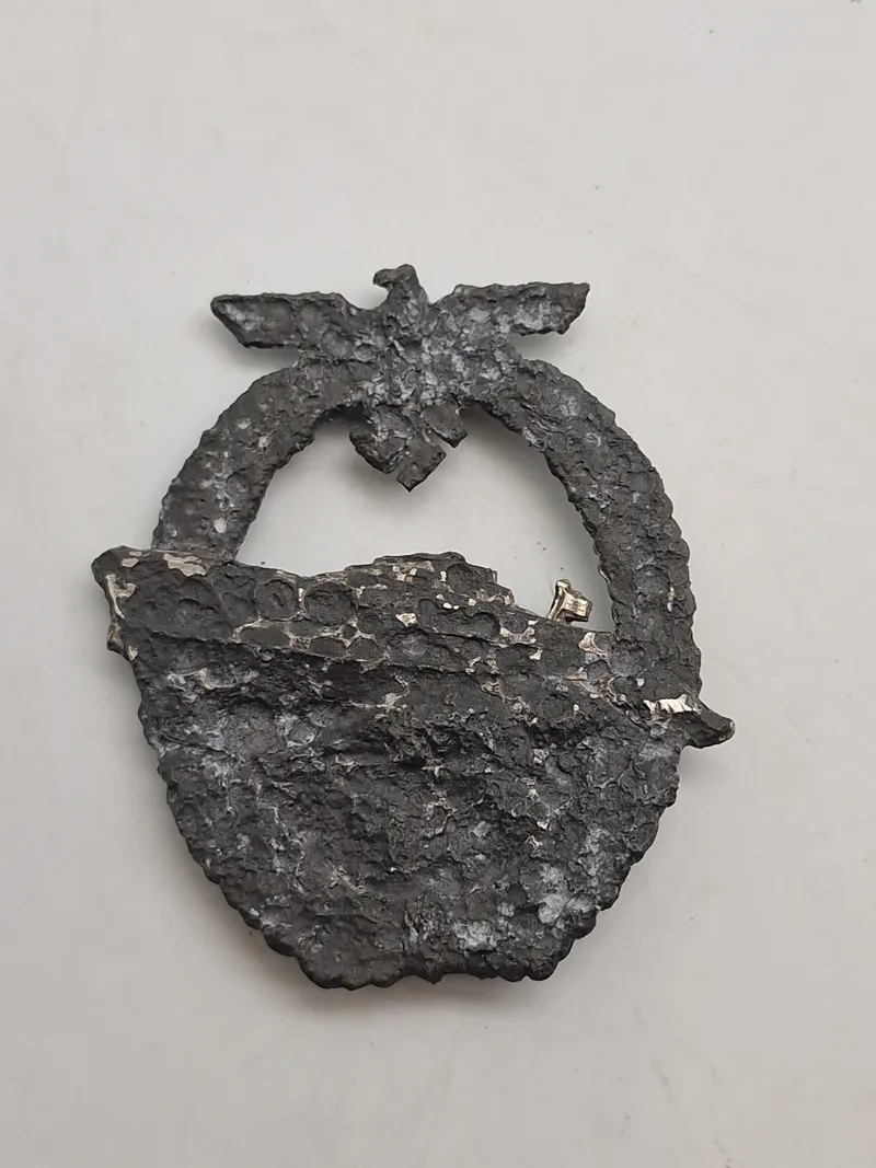 Originalt Schnellbootkriegsabzeichen - vandfund fra MS103