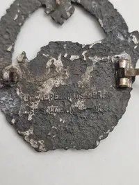 Originalt Schnellbootkriegsabzeichen - vandfund fra MS103