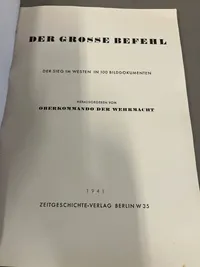 Original Tysk WW2 propaganda bog