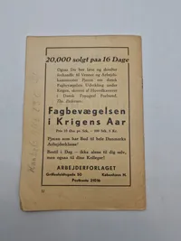 Original ww2 bog - kun folkets vel er landets vel