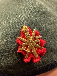 Original grøn baret - telegraf regimentet