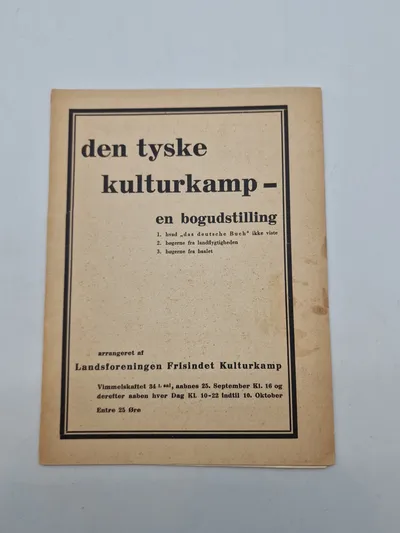 Originalt hæfte - Den tyske kultur kamp