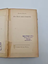 Original ww2 bog - Die Reise nach Dstafrika