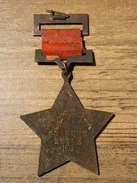 Original kinesisk medalje for deltagelse i Korea krigen