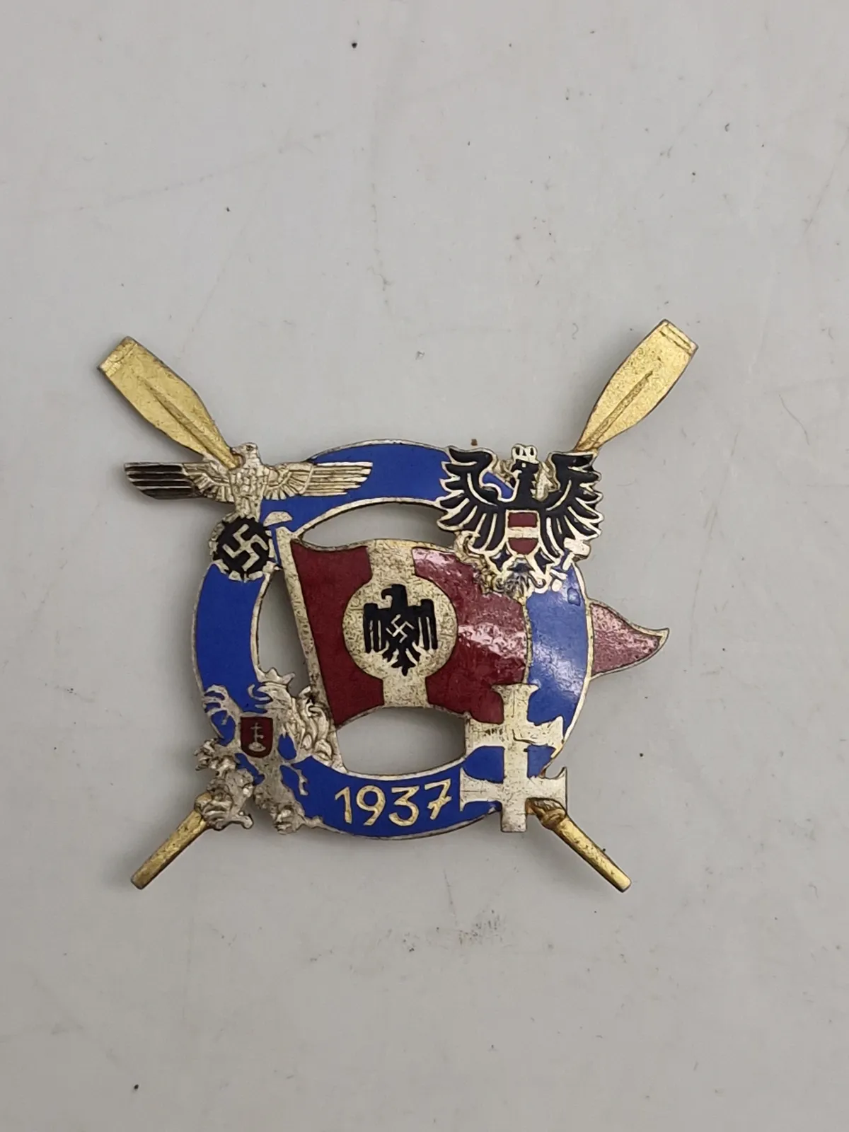 Sjælden original tysk nål fra sejlsportskonkurence i 1937