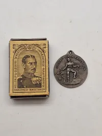 Originalt tysk vedhæng, ww1 med teksten Is Hatt Einen Kameraden