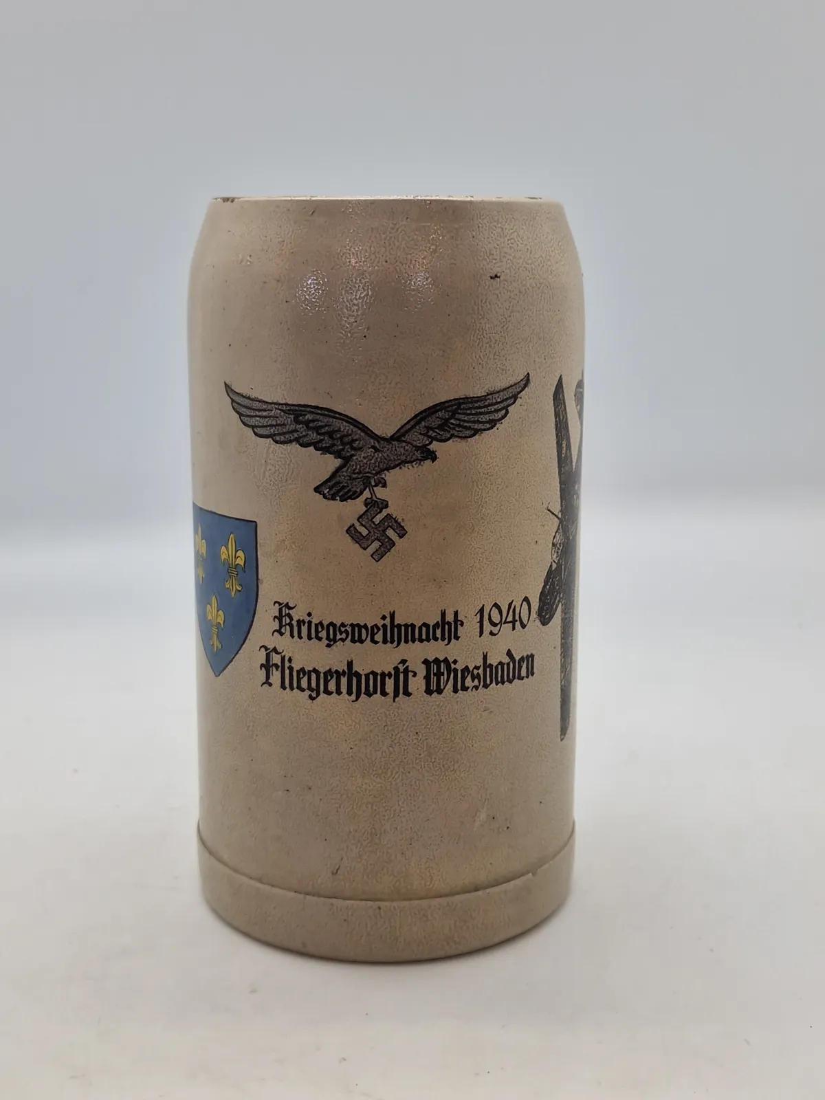 Sjældent originalt ølkrus - Kriegsweihnacht 1940
Fliegerhorst Wiesbaden