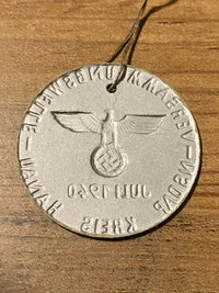 Original NSDAP tinnie - ww2