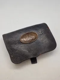 Original amerikansk model 1861 civil war patron taske - sjældent set til salg i dk