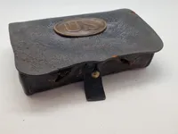 Original amerikansk model 1861 civil war patron taske - sjældent set til salg i dk