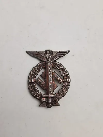 Original SA Voran Nordmark Kiel 1935 badge