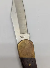 Veludført foldekniv med etui