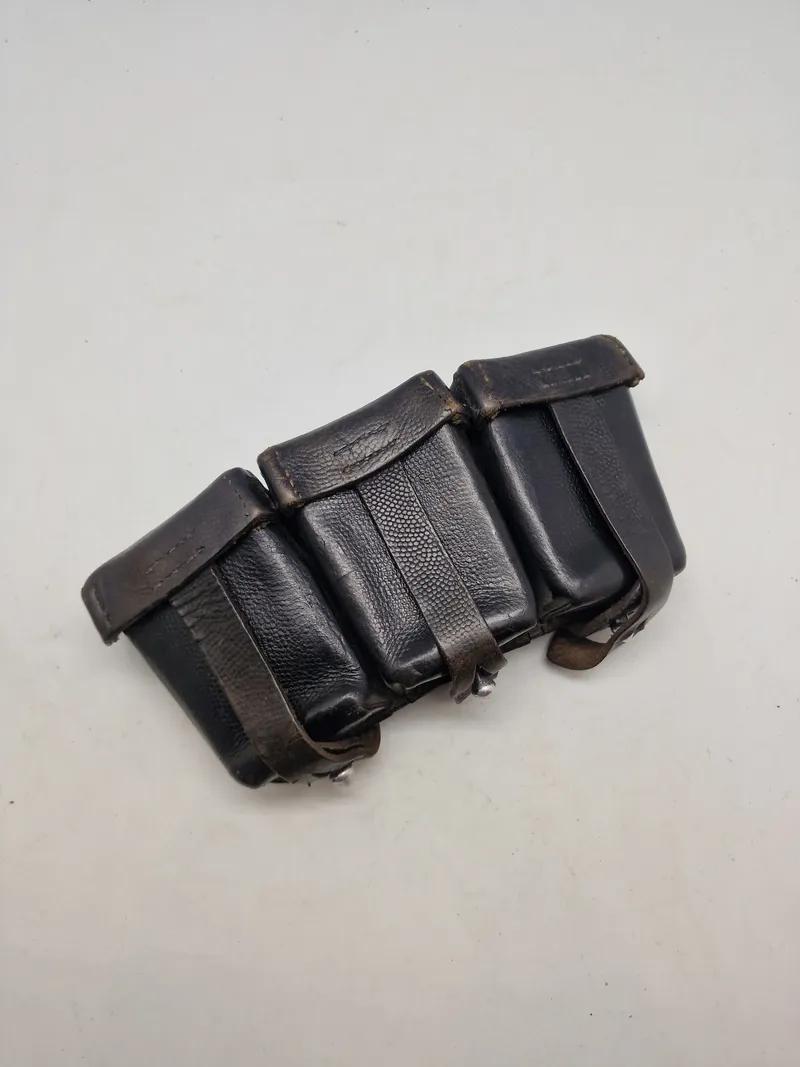 Original tysk tredelt ammunitionstaske - ww2