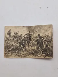 Original tysk mini bog med motiv af en ritterkreuzträger