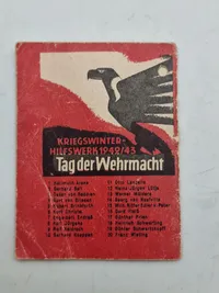Original tysk mini bog med motiv af en ritterkreuzträger