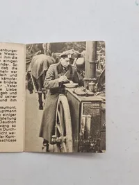 Original tysk mini bog med motiv af en ritterkreuzträger