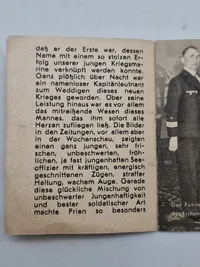Original tysk mini bog med motiv af en ritterkreuzträger
