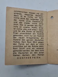 Original tysk mini bog med motiv af en ritterkreuzträger
