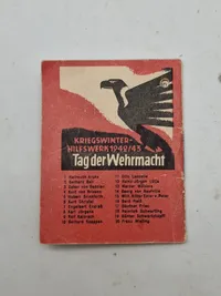 Original tysk mini bog med motiv af en ritterkreuzträger