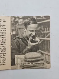 Original tysk mini bog med motiv af en ritterkreuzträger