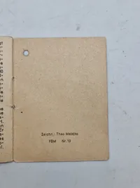 Original tysk mini bog med motiv af en ritterkreuzträger