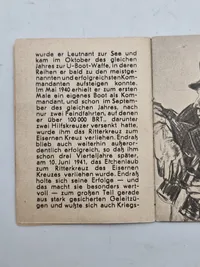 Original tysk mini bog med motiv af en ritterkreuzträger