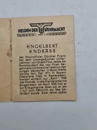 Original tysk mini bog med motiv af en ritterkreuzträger