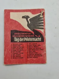 Original tysk mini bog med motiv af en ritterkreuzträger