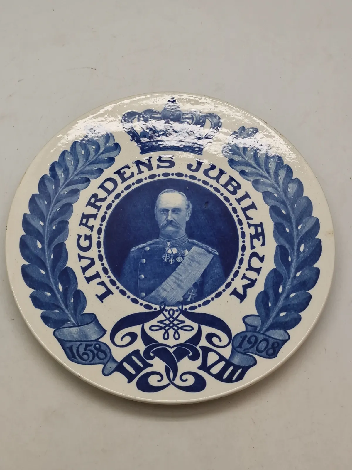 Original plakette fra Livgardens jubilæum i 1908