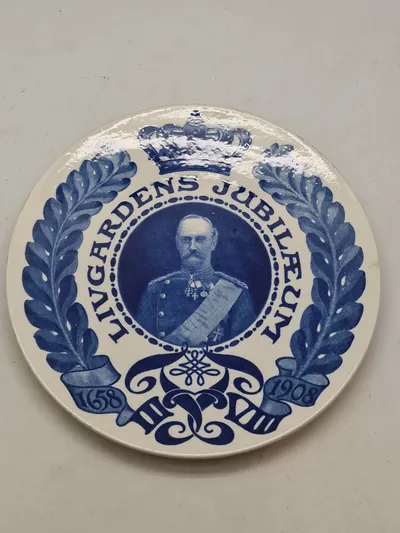 Original plakette fra Livgardens jubilæum i 1908