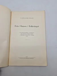 Frits Clausen i Folketinget