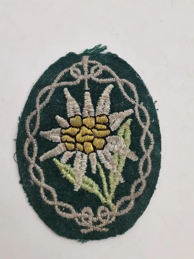 Original tysk Edelweis patch - ww2