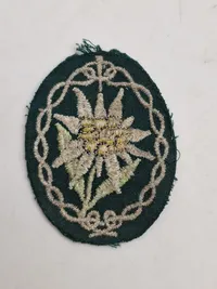 Original tysk Edelweis patch - ww2